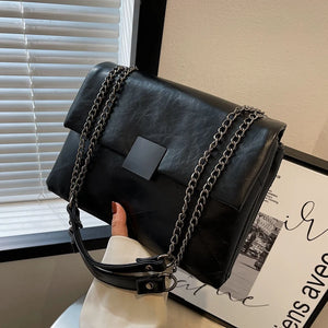 Women PU Leather Chain Shoulder Bag All-match Female Messenger Bags