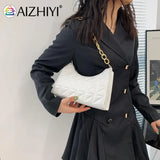 Women PU Leather Chain Messenger Bags Retro Female Single Shoulder Bags