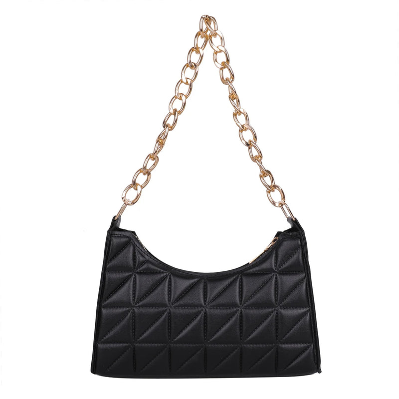 Women PU Leather Chain Messenger Bags Retro Female Single Shoulder Bags
