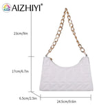 Women PU Leather Chain Messenger Bags Retro Female Single Shoulder Bags