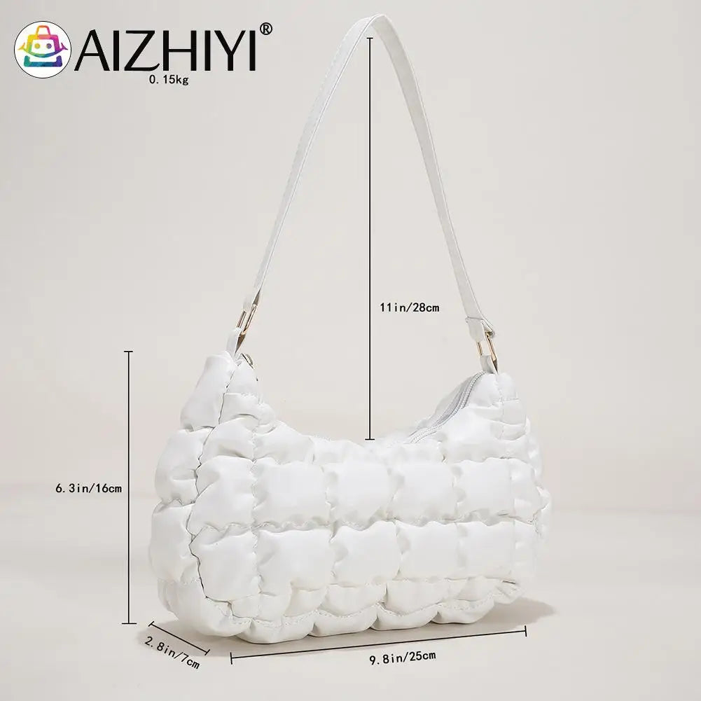 Women PU Leather Crescent Shape Handbag Lady Vintage Small Messenger Bag
