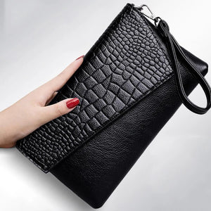 Crocodile Pattern Shoulder Bag Ladies Crossbody Purse