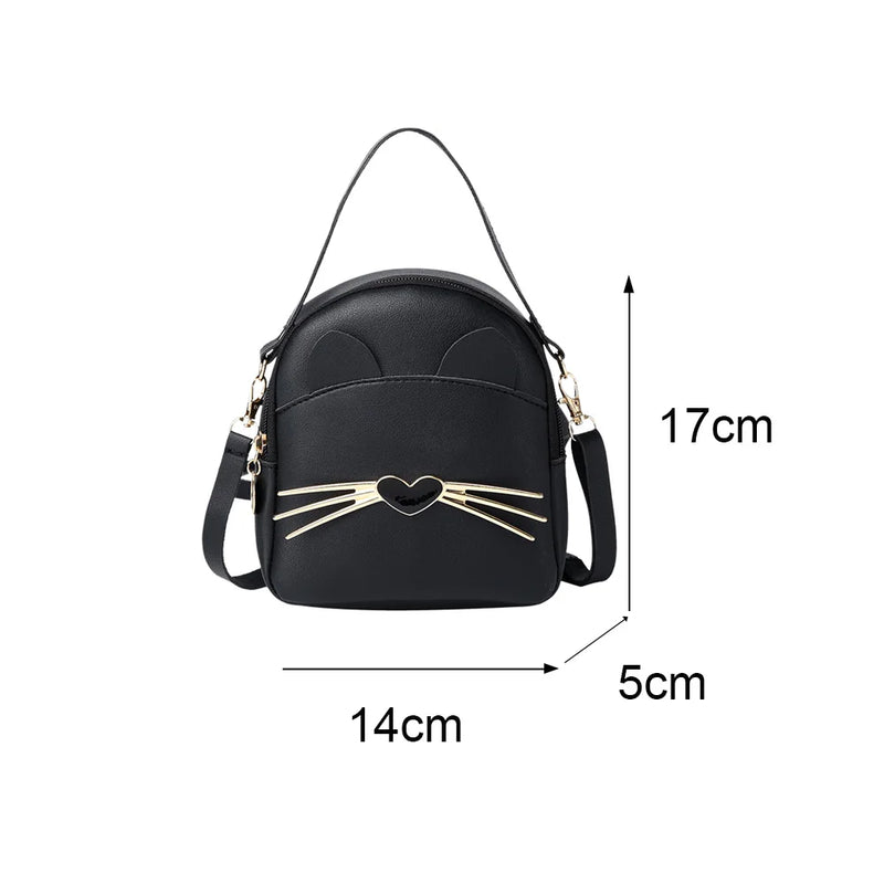 Cat Shoulder Backpack Girls Small Daily Purse Children's Backpack