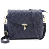 Women PU Leather Flap Handbag Small Leaf Pendant Shoulder Bag Crossbody