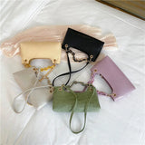 Small Crocodile Pattern PU Leather Handbag for Women