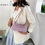 Small Crocodile Pattern PU Leather Handbag for Women