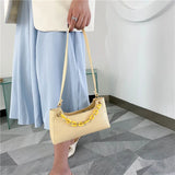 Small Crocodile Pattern PU Leather Handbag for Women