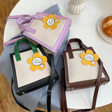 Women PU Leather Handbag Large Capacity Casual Tote Bags