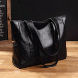 Women PU Leather Handbags Tote Bags Double Strap Shoulder Bag