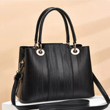 Women PU Leather Handbags Large Tote Bag Square Shoulder Bags