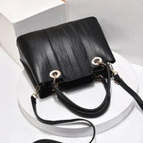 Women PU Leather Handbags Large Tote Bag Square Shoulder Bags