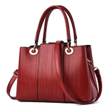 Women PU Leather Handbags Large Tote Bag Square Shoulder Bags