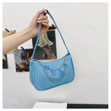 Vintage Butterfly Chain Messenger Bag