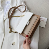 Crossbody Shoulder Bag with Chain Strap