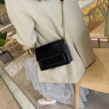 Crossbody Shoulder Bag with Chain Strap