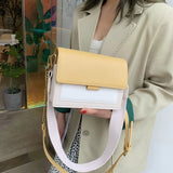 Crossbody Shoulder Bag with Chain Strap