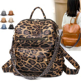 Women PU Leather School Backpack Convertible Ladies Casual Daypack Travel