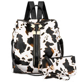 Women PU Leather School Backpack Purse Multipurpose Ladies Casual Daypack