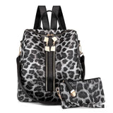 Women PU Leather School Backpack Purse Multipurpose Ladies Casual Daypack