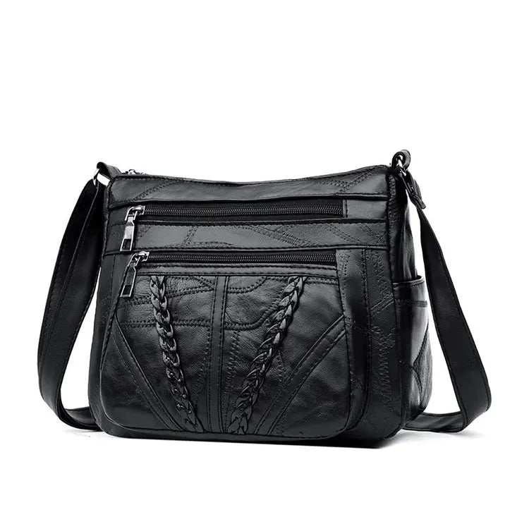 Women PU Leather Shoulder Bag Ladies Messenger Crossbody Bags Handbag