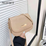 Women PU Leather Shoulder Bags Lady Flap Solid Bag Casual Small Purse Bag