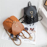 Women PU Leather Shoulder Mini Small Backpack Multi-Function