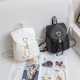 Women PU Leather Shoulder Mini Small Backpack Multi-Function