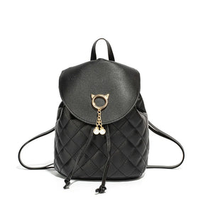 Women PU Leather Shoulder Mini Small Backpack Multi-Function