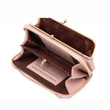 Women PU Leather Small Messenger Shoulder Bag Pink