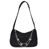 Vintage Butterfly Chain PU Leather Mini Handbag