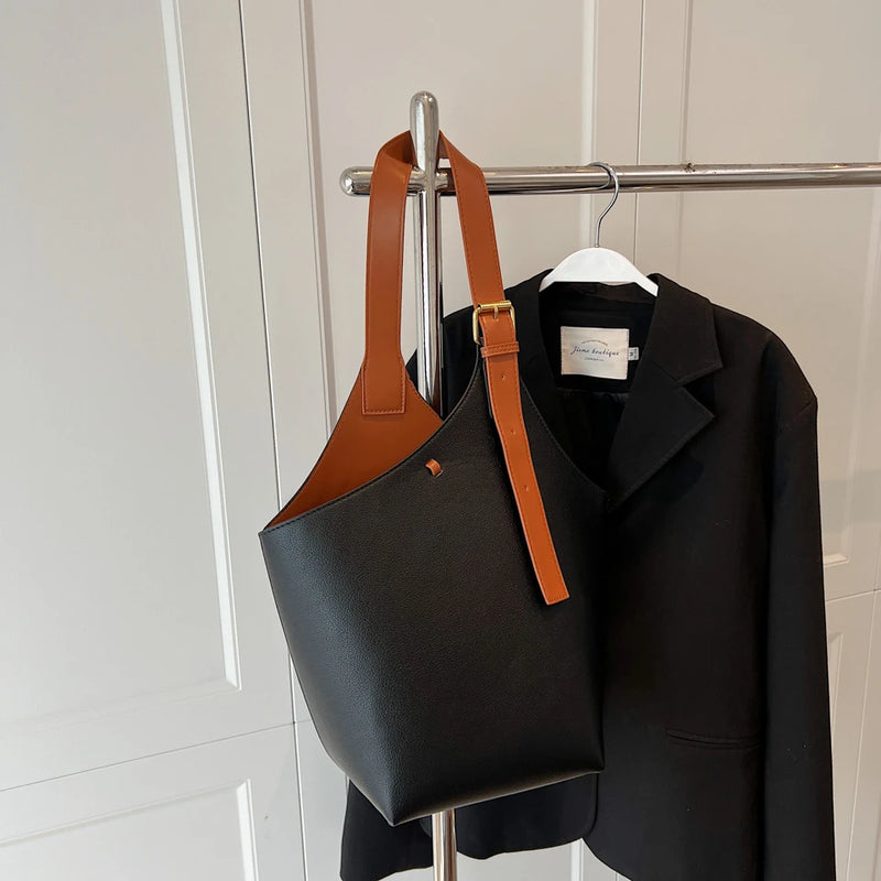 Women PU Leather Strape Shoulders Crossbody Bag Handbag Purse Totes Backpack