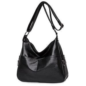 Red PU Leather Tassel Handbag Messenger Bag