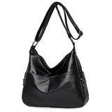 Red PU Leather Tassel Handbag Messenger Bag