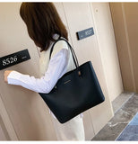 Women PU Leather Tote Bag, Large Capacity Handbag