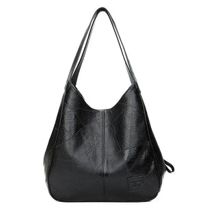 Women PU Leather Vintage Handbags Large Tote
