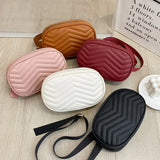 Women PU Leather Waist Pack Female Waist Bag Fanny Pack