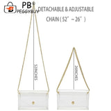 Clear PVC Clutch Chain Handbag Waterproof Crossbody Bag