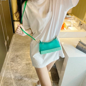 Jelly Crossbody Side Bag for Women Small Wallet Ladies Shoulder Bag