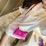 Jelly Crossbody Side Bag for Women Small Wallet Ladies Shoulder Bag
