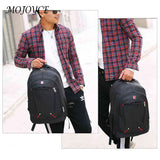Women Patchwork Solid Computer Backpack Large Capacity Handbags