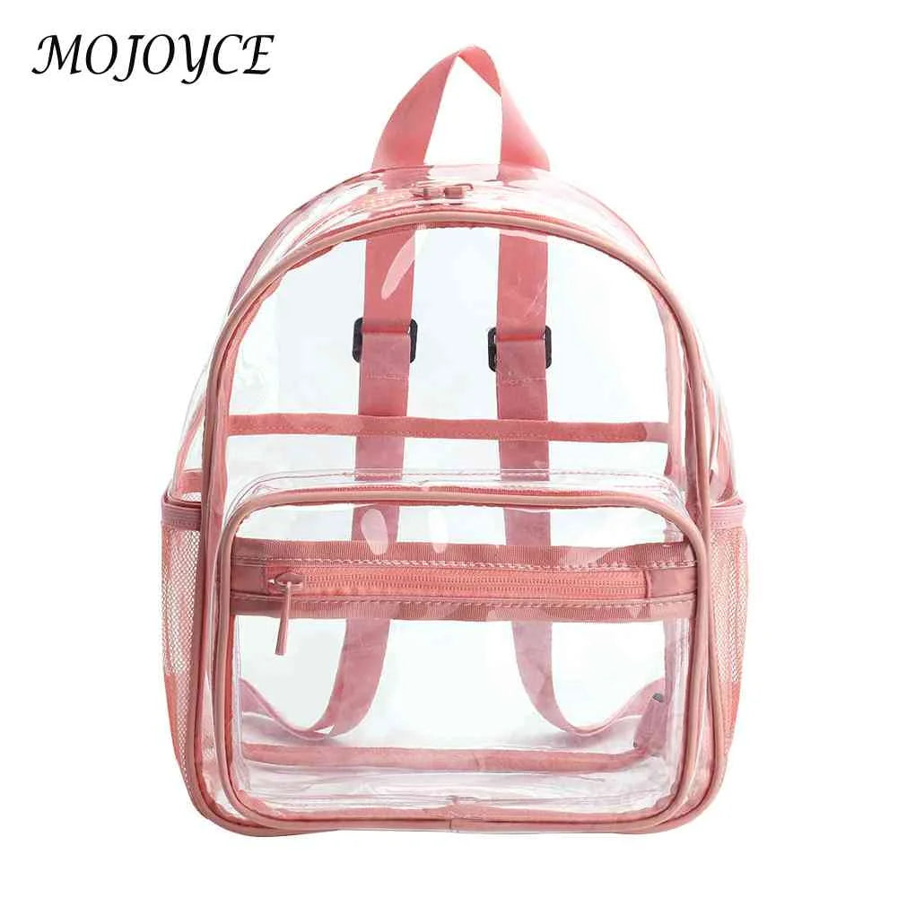 Women Patchwork Solid Preppy Style Backpack PVC Large Capacity Handbags