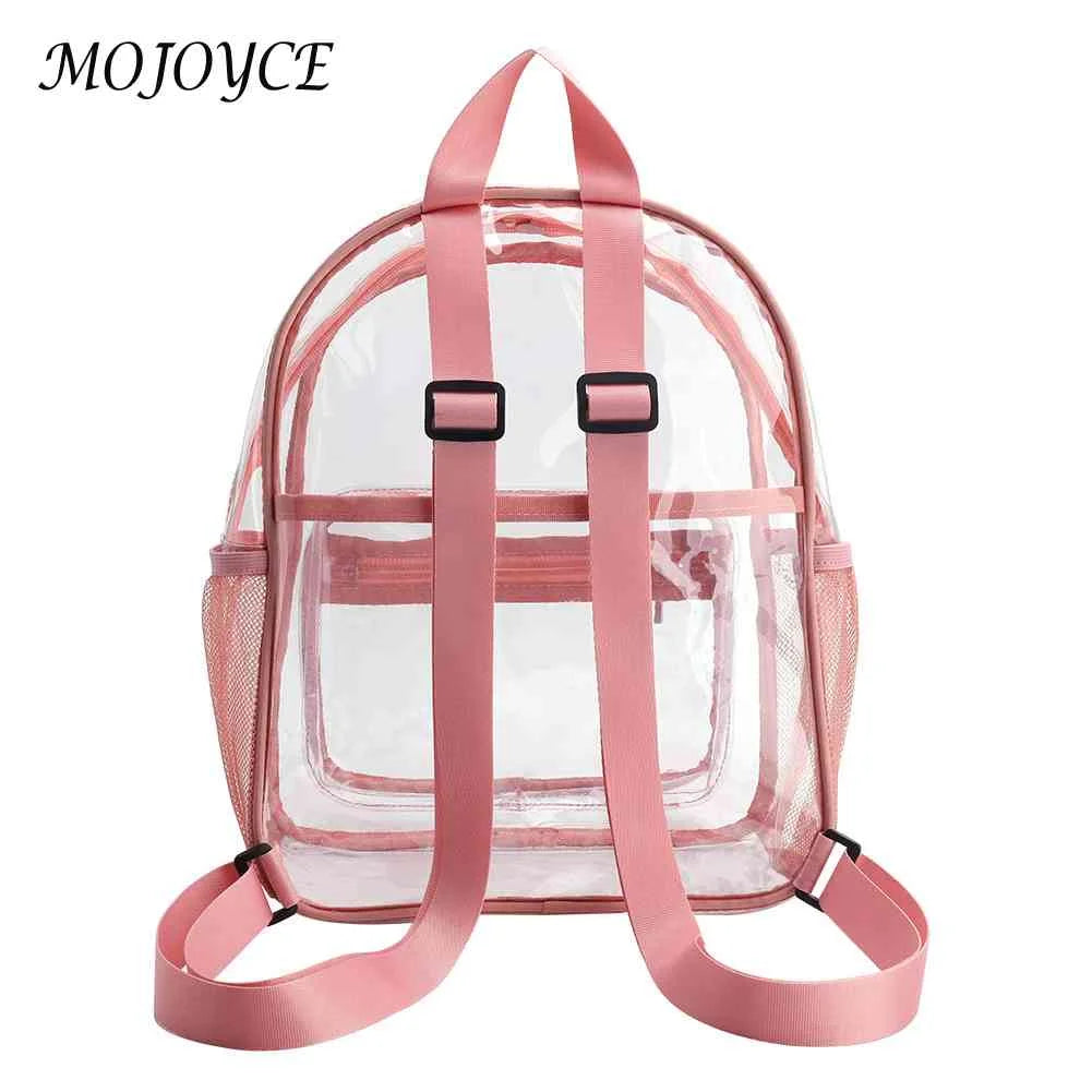 Women Patchwork Solid Preppy Style Backpack PVC Large Capacity Handbags