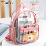 Women Patchwork PVC Backpack Casual Handbag Knapsack