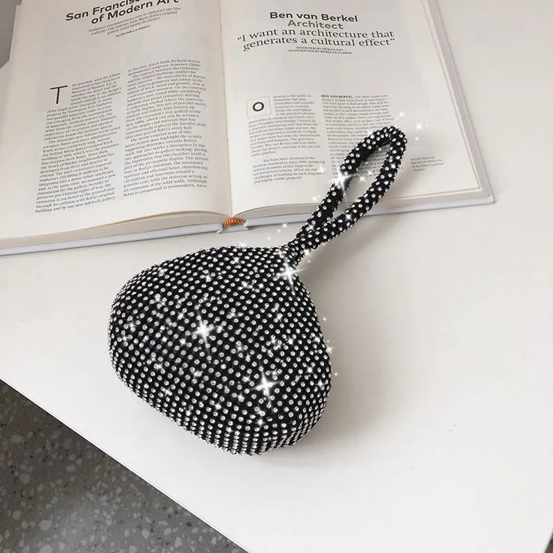 Beaded Pearl Tote Evening Bags Lady Wedding Party Purse
