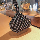 Beaded Pearl Tote Evening Bags Lady Wedding Party Purse