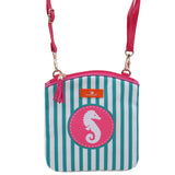 Mermaid Shell Crossbody Bag Stripe Tassel Beach Bag