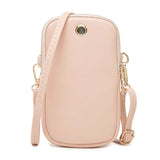 Women Phone Crossbody Bag Rhomboids PU Leather Wallet Purse