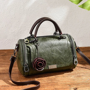 Women's Vintage Leather Crossbody Bag