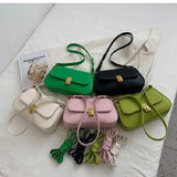 Small Pink Leather Crossbody Bag for Women