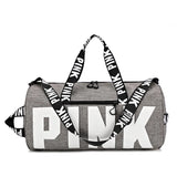 Pink Fitness Training Duffle Bag Large Capacity Waterproof Storage